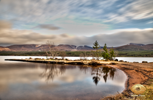 Scottish Higlands Lake Mountains reflection 