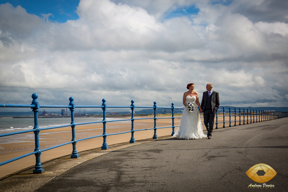 Teesside Beach Wedding Photos