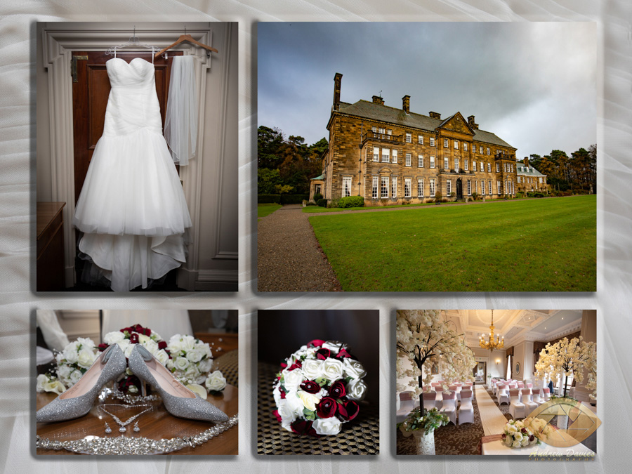 wedding photographer photos crathorne hall north yorkshire hotel