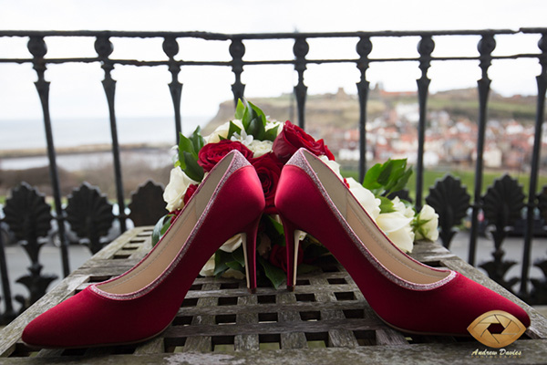 whitby wedding photographer shoes shot