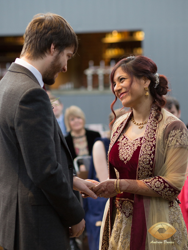 Wylam Brewery newcaslte wedding photo photographer loving exchange of rings